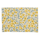 Search for yellow floral pillowcases Vintage