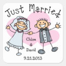 Search for stick figure wedding stickers Cute