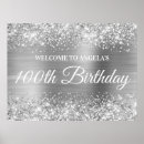 Search for 100th birthday posters Glitter