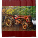 Search for tractor shower curtains Red