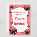 Recherche de ladybugs anniversaire invitations Coccinelle