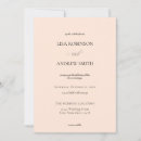 Search for pastel pink wedding invitations Minimalist