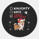 Search for naughty dog stickers Santa claus