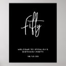 Search for 50th birthday welcome sign posters Celebration
