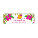 Search for pink and teal return address labels Gold