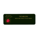 Search for poinsettias return address labels Merry christmas