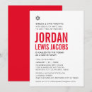 Search for black white red invitations Party
