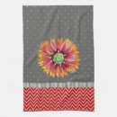 Search for red and grey tea towels Flower