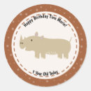Recherche de rhinoceros autocollants Premier anniversaire