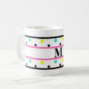 Search for yellow monogram mugs Polka dots