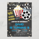 Search for boys movie night birthday invitations Popcorn
