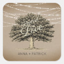 Search for oak tree wedding stickers Country