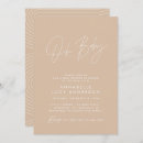 Search for beige baby shower invitations Modern