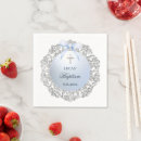 Search for blue and silver napkins Baptism