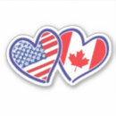 Search for canadian flag bumper stickers White