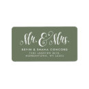 Search for mrs return address labels Calligraphy