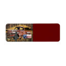 Search for truck return address labels Vintage red truck