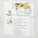 Search for over under bridal shower games Rustic
