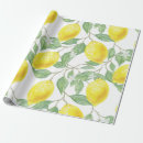 Search for yellow lemon wrapping paper Leaves