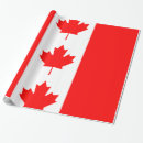 Search for canada wrapping paper Red