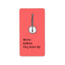Search for instrument return address labels Banjo