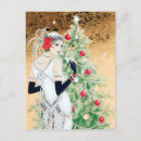Search for art deco christmas postcards Festive