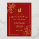 Recherche de chinois traditionnel invitations Rouge et or