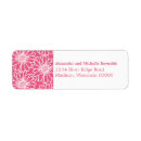Search for pink gerbera daisy return address labels Elegant