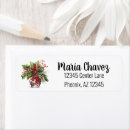 Search for mistletoe return address labels Berry
