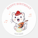 Search for cat music stickers Birthday