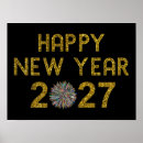 Search for new year celebration posters Fireworks