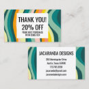 Search for waves business cards Minimalist