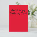 Recherche de anti birthday cards Anniversaire