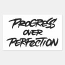 Search for progress not perfection stickers Inspirational