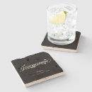 Search for groomsmen coasters Black and white