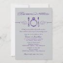 Search for purple rehearsal dinner invitations Vintage