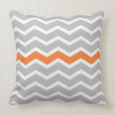 Search for orange and gray pillows Chevron