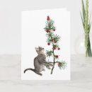 Recherche de tabby christmas cards Rouge