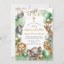 Search for tropical 1st birthday invitations Tropical jungle leaves