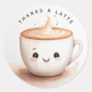 Search for thanks latte stickers Watercolor
