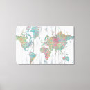 Search for map canvas prints World