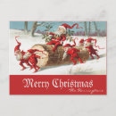 Search for vintage elves christmas cards Illustration