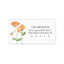 Recherche de poppies return address labels Couple