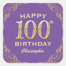 Search for one hundredth birthday stickers One hundred years old