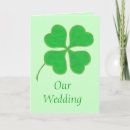 Recherche de irish wedding invitations Shamrocks