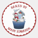 Search for christmas cupcakes stickers Santa