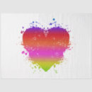 Recherche de rainbow tissue paper Amour