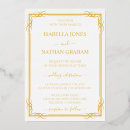 Search for gold foil pressed wedding invitations Trendy chic