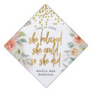 Search for letter graduation cap toppers Gold