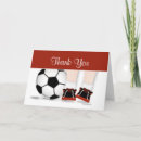 Search for soccer thank you cards Black